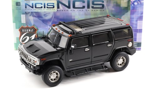 Highway61 hummer h2 black - 1:18,